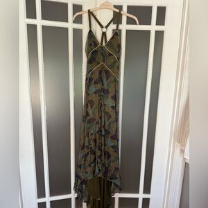 Diesel Camo Halter Sundress High Low